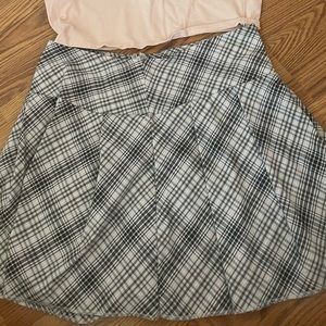 Y2K Style Plaid Skirt